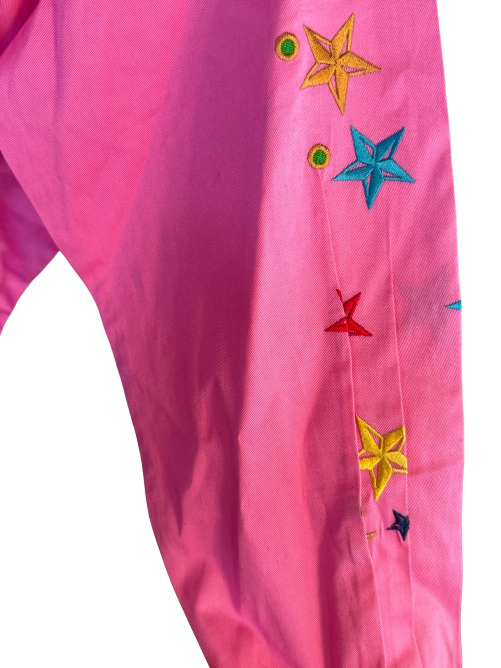 Girls Pink Embroidered Western Shirt - Picture 3 of 4